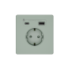 Зарядка USB А+С 20Вт с розеткой SE Systeme Infinity (таежное утро) FSE000832