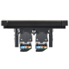 Розетка компьютерная двойная RJ45 FORTE&PIANO кат.5E FP633M (металл шампань) FP-K20-1-M-K37