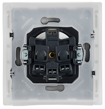 Розетка с крышкой FORTE&PIANO винтовое крепление 16А IP44 FP221 (белая) FP-R16-16-44-K01