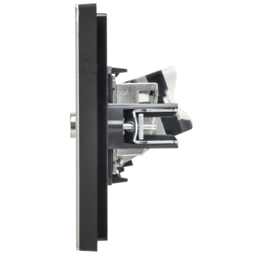 Розетка TV+RJ45 кат.5E FORTE&PIANO FP636M (металл шампань) FP-AK20-1-M-K37