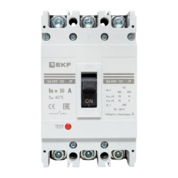 Автоматический выключатель EKF PROxima ВА-99М 100/ 50А 3P 35кА mccb99-100-50m