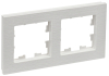 Рамка 2-м BRITE DECOR Белый рифленый РУ-2-Бр BR-M22-51-K01