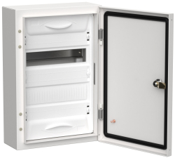 Щит металлический навесной IEK TITAN 5 ЩРн-24 (2х12) 460х310х140 IP54 белый TI5-50-N-024-54