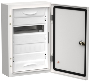 Щит металлический навесной IEK TITAN 5 ЩРн-24 (2х12) 460х310х140 IP54 белый TI5-50-N-024-54