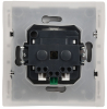 Розетка с крышкой FORTE&PIANO безвинтовые зажимы 16А IP44 FP219 (белая) FP-R16-16-1-44-K01