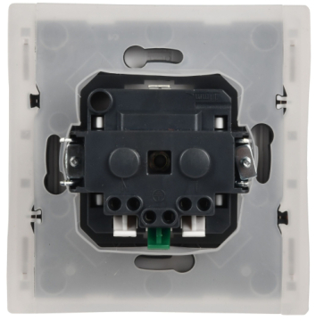 Розетка с крышкой FORTE&PIANO безвинтовые зажимы 16А IP44 FP219 (белая) FP-R16-16-1-44-K01