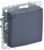 Розетка с крышкой BRITE IP 20 маренго (РСбш10-3-БрМ) BR-R16-16-K35