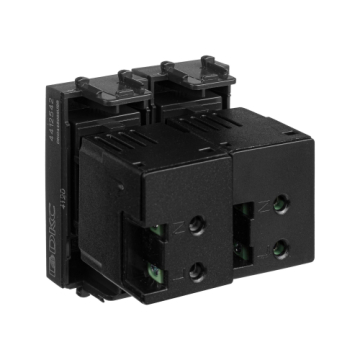USB зарядное устройство модульное Avanti 2 модуля тип А 2.1 А (черный матовый) 4412542