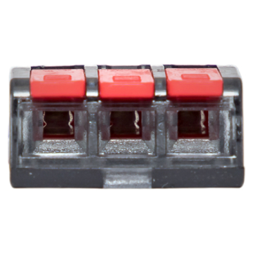 EKF Клемма СМК 221-413 с рычагом 3 отверстия 0.2-4.0 мм2 блистер PROxima plc-smk-221-413b-20