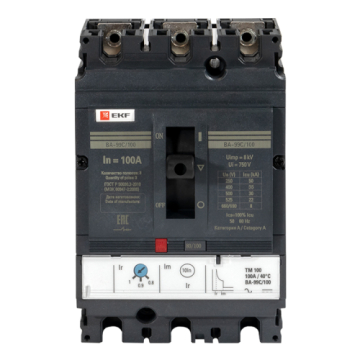Выключатель автоматический EKF PROxima ВА-99C 100/100А 3P 35кА mccb99C-100-100