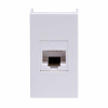 DKC Комп.роз. RJ45 кат.5e, 8P8C,  Viva, белая, 1мод 45038