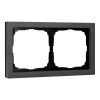 Рамка ArtGallery Pure Systeme Electric двухместная камень (графит) GAL373102