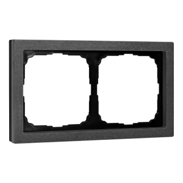 Рамка ArtGallery Pure Systeme Electric двухместная камень (графит) GAL373102