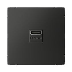 Розетка HDMI Systeme Electric ArtGallery (базальт) GAL001480