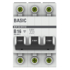 Автоматический выключатель EKF Basic ВА 47-29 3Р 16А 4,5кА (х-ка B) mcb4729-3-16-B