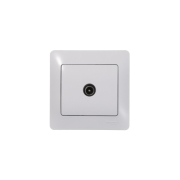 Розетка TV Glossa проходная (белый) GSL000192