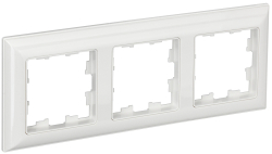 Рамка 3-м BRITE DECOR Белый 3D-форма РУ-3-Бр BR-M32-12-K01