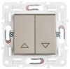 Выключатель жалюзи IEK SKANDY 10А SK-V12Sh (шампань) SK-V15-0-10-K37