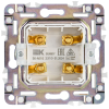Аудиорозетка IEK SKANDY 4-ая SK-A01G (графит) SK-S40-K53