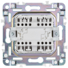 Выключатель проходной 2-клавишный IEK SKANDY с индикацией 10А SK-V10G (мятный) SK-V22-1-10-K06