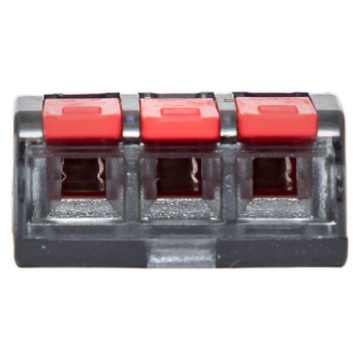 EKF Клемма СМК 221-413 с рычагом 3 отверстия 0.2-4.0 мм2 блистер PROxima plc-smk-221-413b-20