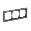 Рамка ArtGallery Pure Systeme Electric трехместная камень (графит) GAL373103