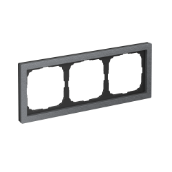 Рамка ArtGallery Pure Systeme Electric трехместная камень (графит) GAL373103