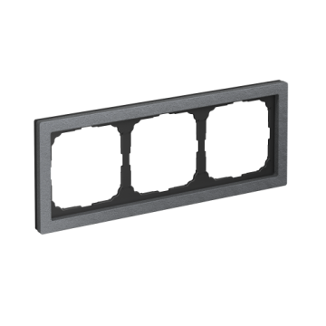 Рамка ArtGallery Pure Systeme Electric трехместная камень (графит) GAL373103