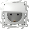 Розетка с крышкой влагозащищенная IP44 Simon 24 с системой Push&Go (белый) 2420448-030