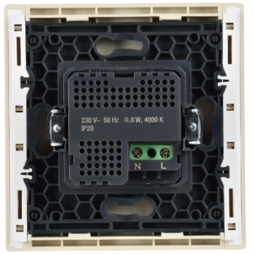 Датчик движения FORTE&PIANO IEK с LED подсветкой FP456 (ваниль) FP-MS11-N-150-05-K10