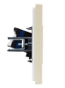 Розетка компьютерная FORTE&PIANO RJ45 кат.6 FP431 (ваниль) FP-K10-2-K10