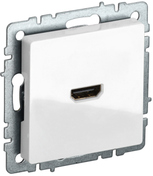 Розетка HDMI IEK BRITE белый РHDMI-0-БрБ BR-H10-K01