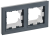 Рамка 2-м BRITE Графит IP44 РУ-2-БрГ-44 BR-M22-44-K53