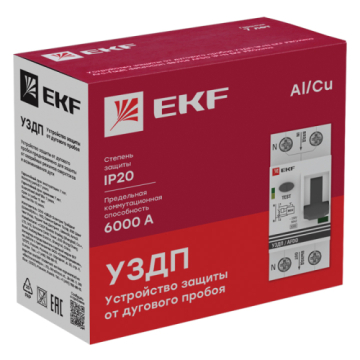 Устройство защиты от дугового пробоя EKF PROxima (УЗДП) 1P+N 20А afdd-2-20-pro
