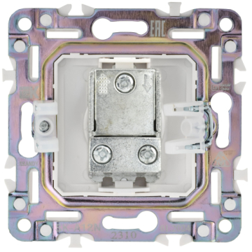 Розетка TV проходная IEK SKANDY SK-A17N (никель) SK-A10-P-K50