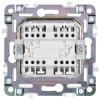 Выключатель проходной 2-клавишный IEK SKANDY с индикацией 10А SK-V10Gr (серый) SK-V22-1-10-K03