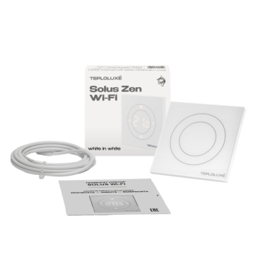 Терморегулятор Теплолюкс электронный Solus Zen Wi-Fi (белый/белый) 100000379100