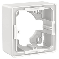 Коробка одноместная для накладного монтажа Unica New (белая) NU800218