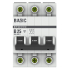 Автоматический выключатель EKF Basic ВА 47-29 3Р 25А 4,5кА (х-ка B) mcb4729-3-25-B