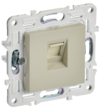 Розетка компьютерная IEK SKANDY RJ45 кат.5E SK-K01B (бежевый) SK-K10-1-K10