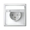 Розетка ArtGallery с крышкой IP20 (белая) GAL000146