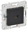 Розетка HDMI IEK SKANDY  SK-H01Bl (черный) SK-H10-K02