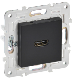 Розетка HDMI IEK SKANDY  SK-H01Bl (черный) SK-H10-K02