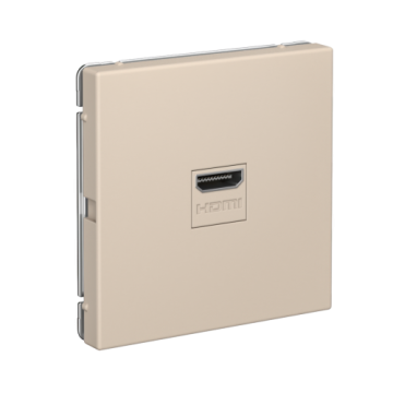 Розетка HDMI Systeme Electric ArtGallery (песочный) GAL001280