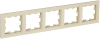 Рамка 5-м BRITE Бежевый РУ-5-БрКр BR-M52-K10