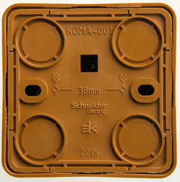 Розетка компьютерная RJ-45 кат. 5E Этюд (темный бук) KOMA-001T