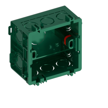 Коробка SE Systeme Infinity монтажная 87х87 для кладки или бетона (зеленая) FSE350000