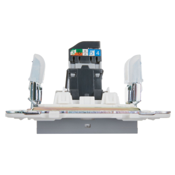 Розетка компьютерная IEK SKANDY RJ45 кат.5E SK-K01Gr (серый) SK-K10-1-K03