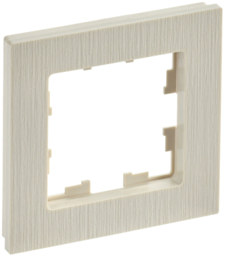 Рамка 1-м BRITE DECOR Бежевый рифленый РУ-1-Бр BR-M12-51-K10
