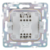 Выключатель проходной 1-клавишный IEK SKANDY 10А SK-V02G (графит) SK-V12-0-10-K53